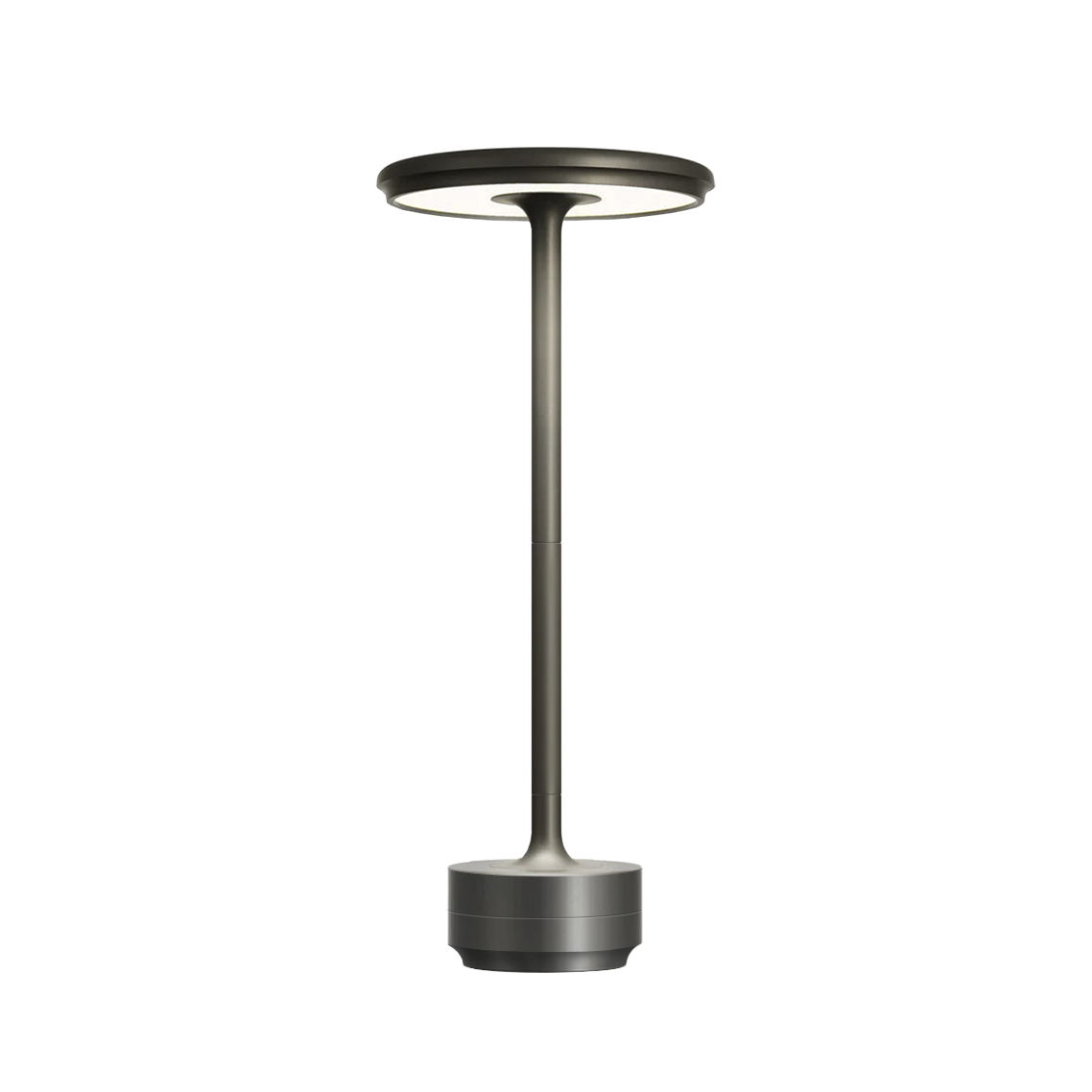 Oplaadbare LED Tafellamp 29cm Dimbaar 3 Lichtkleuren Draadloos Aluminium Touch Verlichting Binnen Buiten | Sansoti