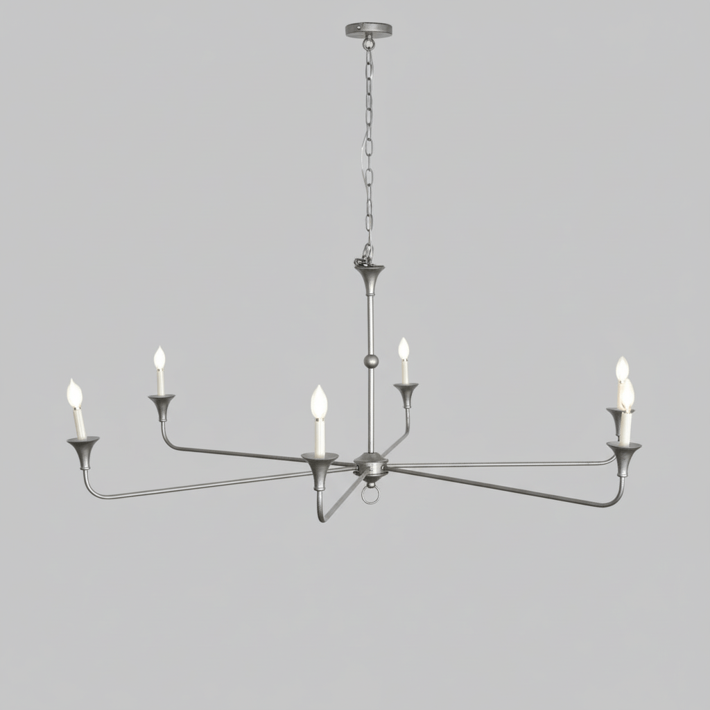 Lampe Bougie Lustre Laiton Métal Or Noir Blanc Nickel Salon Salle à Manger 5 6 Bras Suspension Vintage Lustre Bougies | Restfield