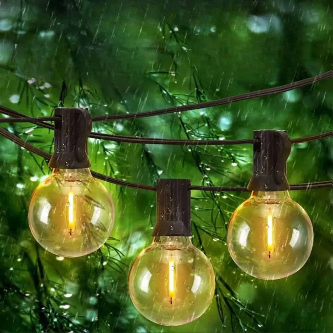 USB String Lights Patio Outdoor Lighting 20-40 Bulbs Waterproof IP65 Ambient Lighting for Garden Balcony Party Lighting | Sansoti
