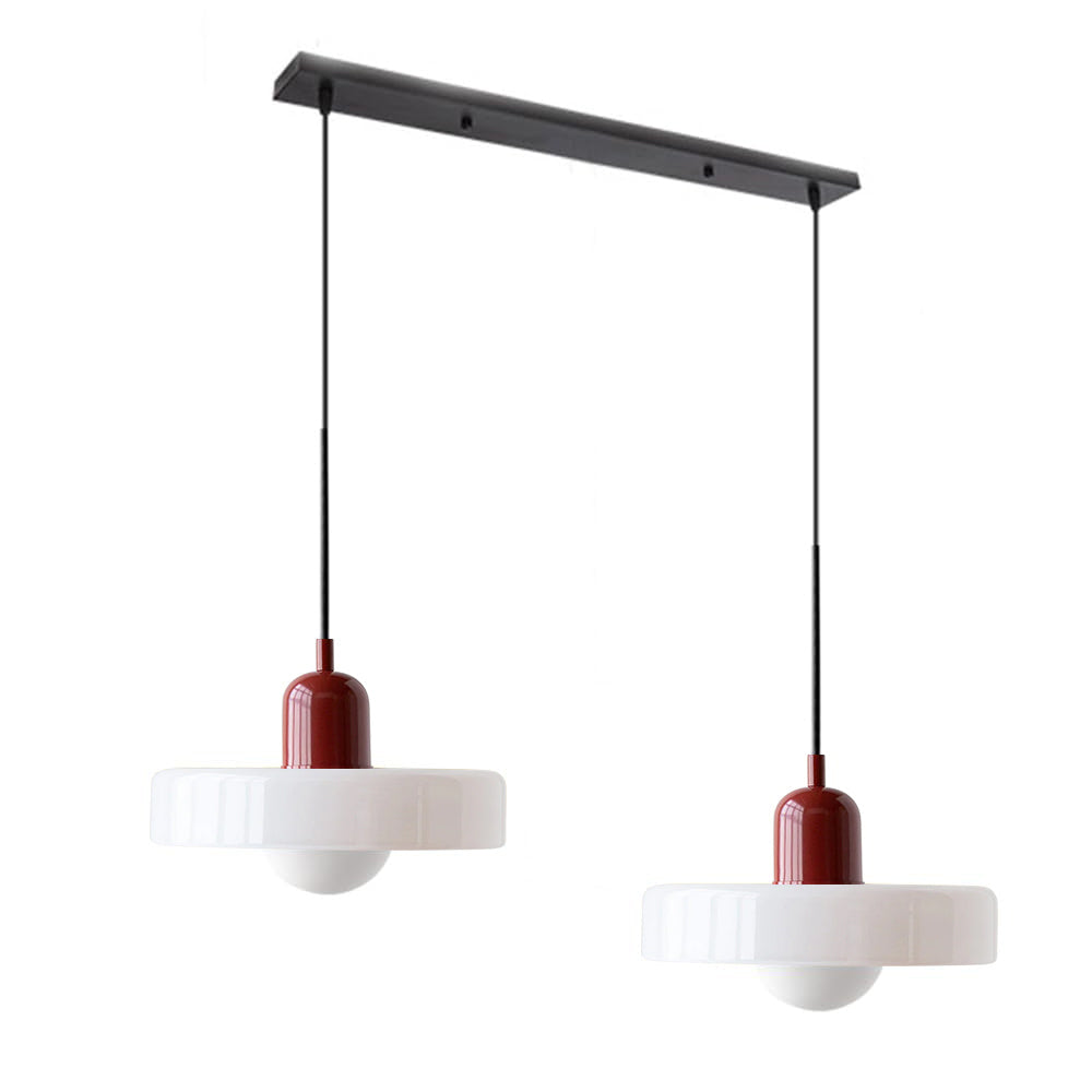 Luccon Doppelte Hängeleuchte Glas G9 35 cm Modern Esstisch Wohnzimmer Design Beleuchtung | Restfield