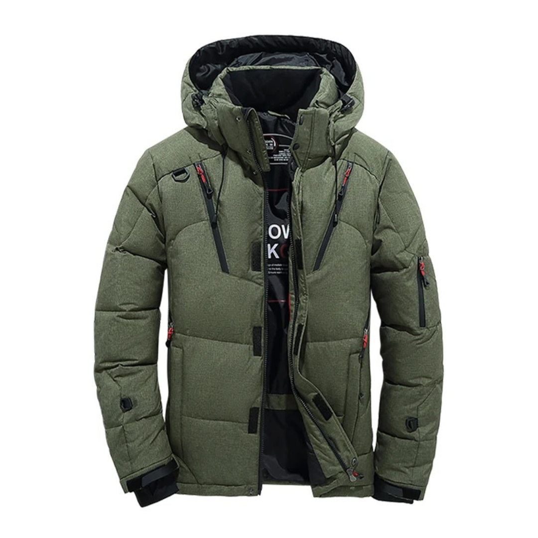Gesteppte Winterjacke mit abnehmbarer Kapuze, winddicht, dick gefüttert, für Herren und Damen, warm, lässig, lange Ärmel | Sansoti