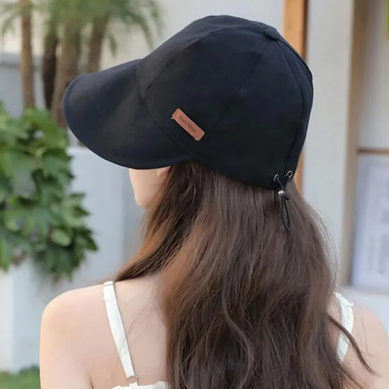 UV-Bescherming Zonnehoed Dames Opvouwbaar Ademend Verstelbaar Strandhoed Reizen Vakantie Zomer Strandaccessoire | Sansoti