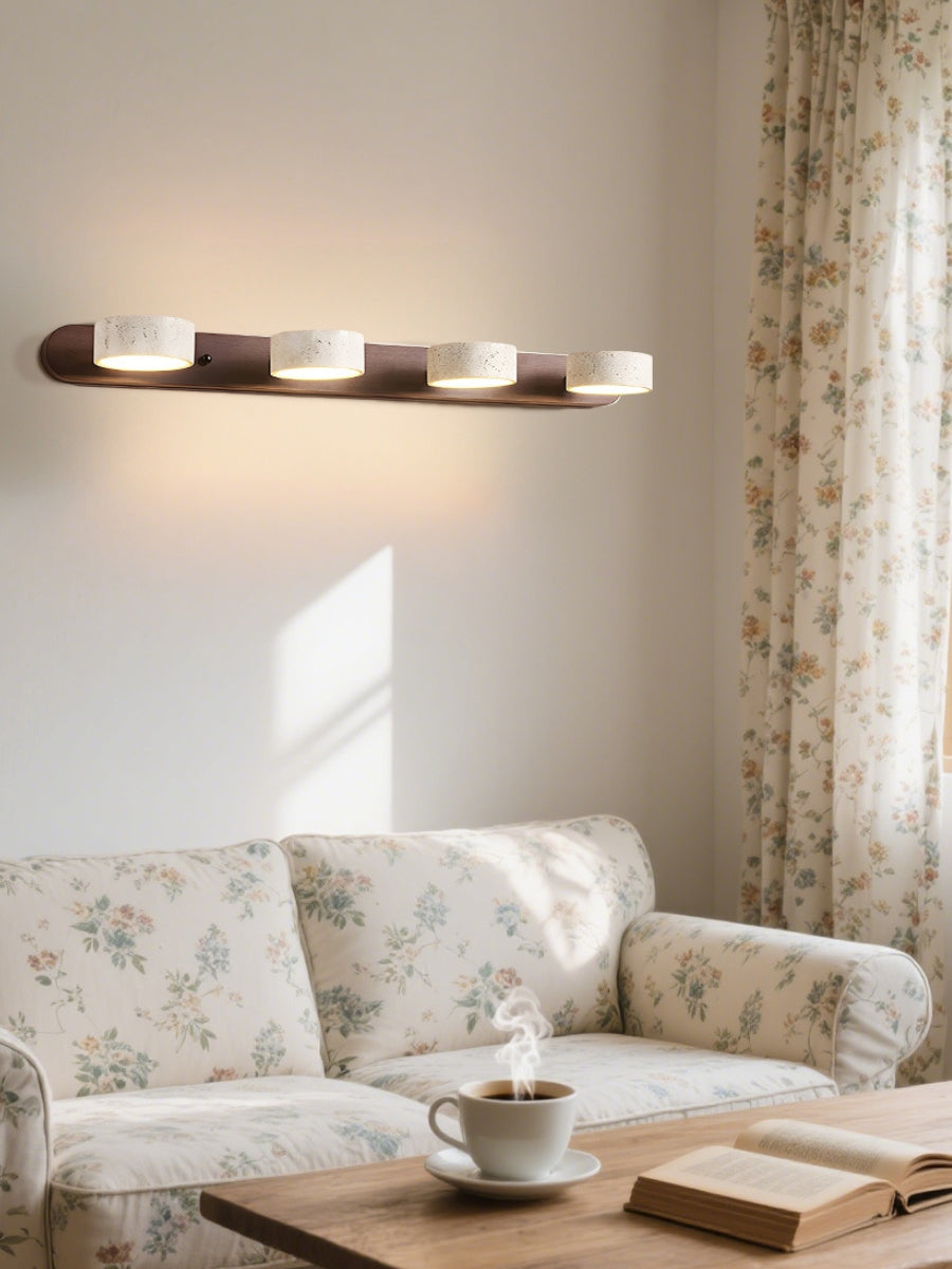 Wandlamp met meerdere lichtpunten natuursteen modern badkamerverlichting warmwit koelwit 2-3-4 lichts stenen armatuur | Sansoti