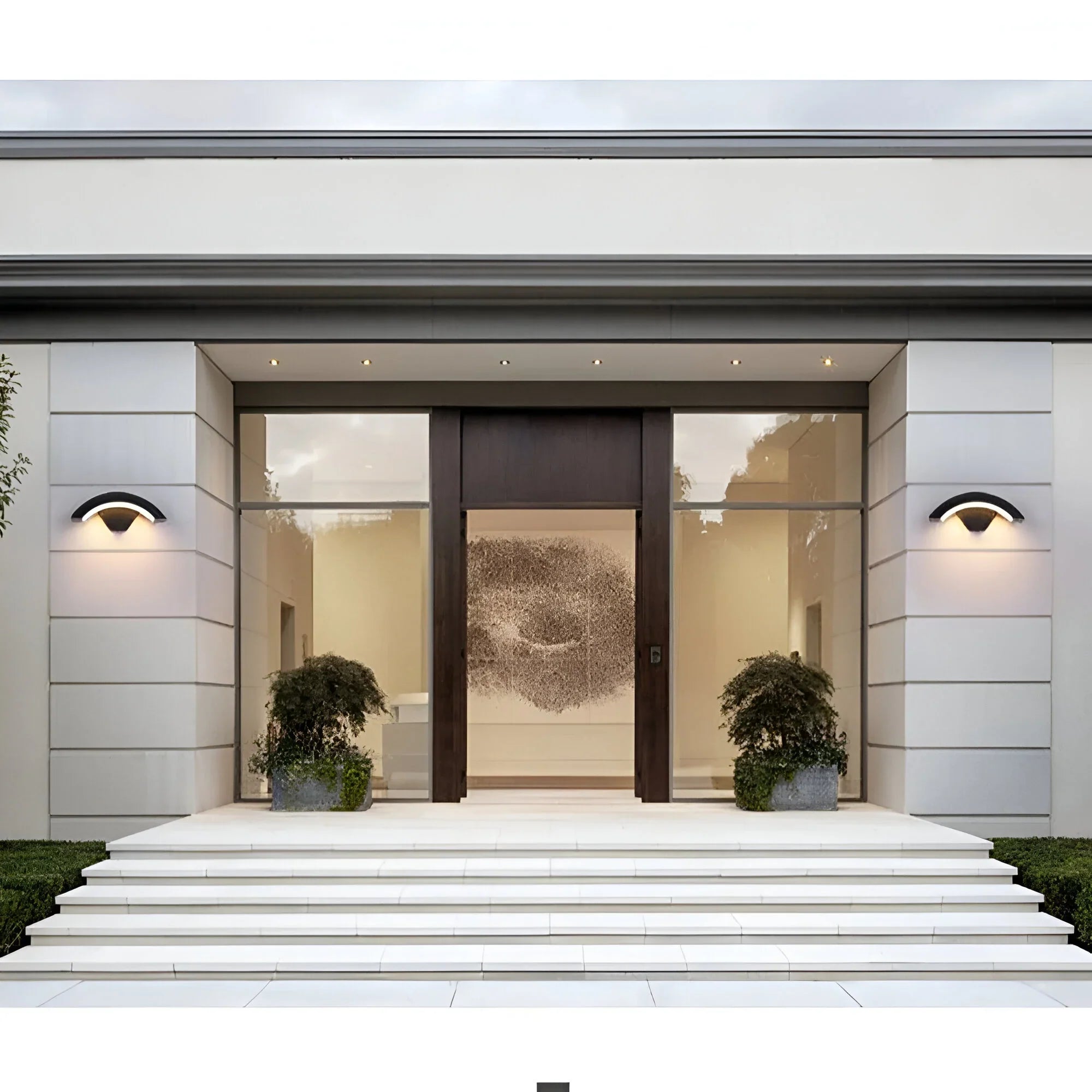 LED Wandlamp met Bewegingssensor voor Buiten – Energiebesparend 18W Waterdicht Buitenlicht in Zwart of Bruin | Sansoti