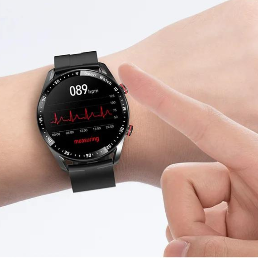 Smartwatch mit Lautsprecher, Bluetooth und Fitnessfunktionen – Luxuriöses Design für Sport und Alltag | Sansoti