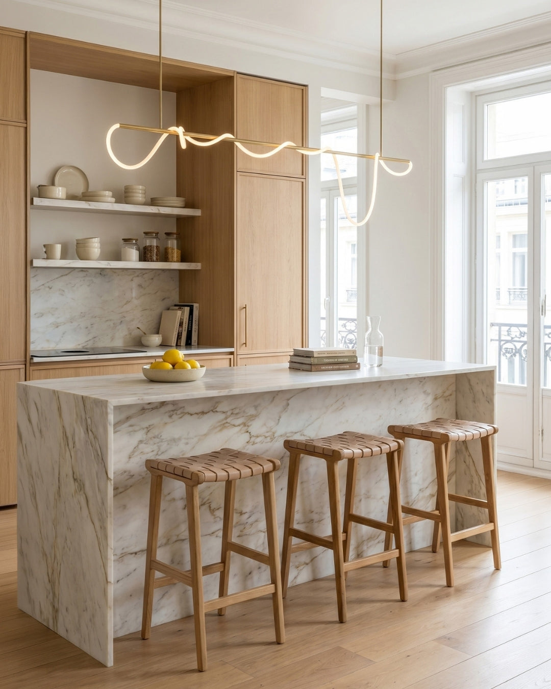 LED-design hanglamp met metalen koordstructuur zwart satijn 100 cm dimbaar warm wit modern interieur eetkamer keukeneiland | Sansoti