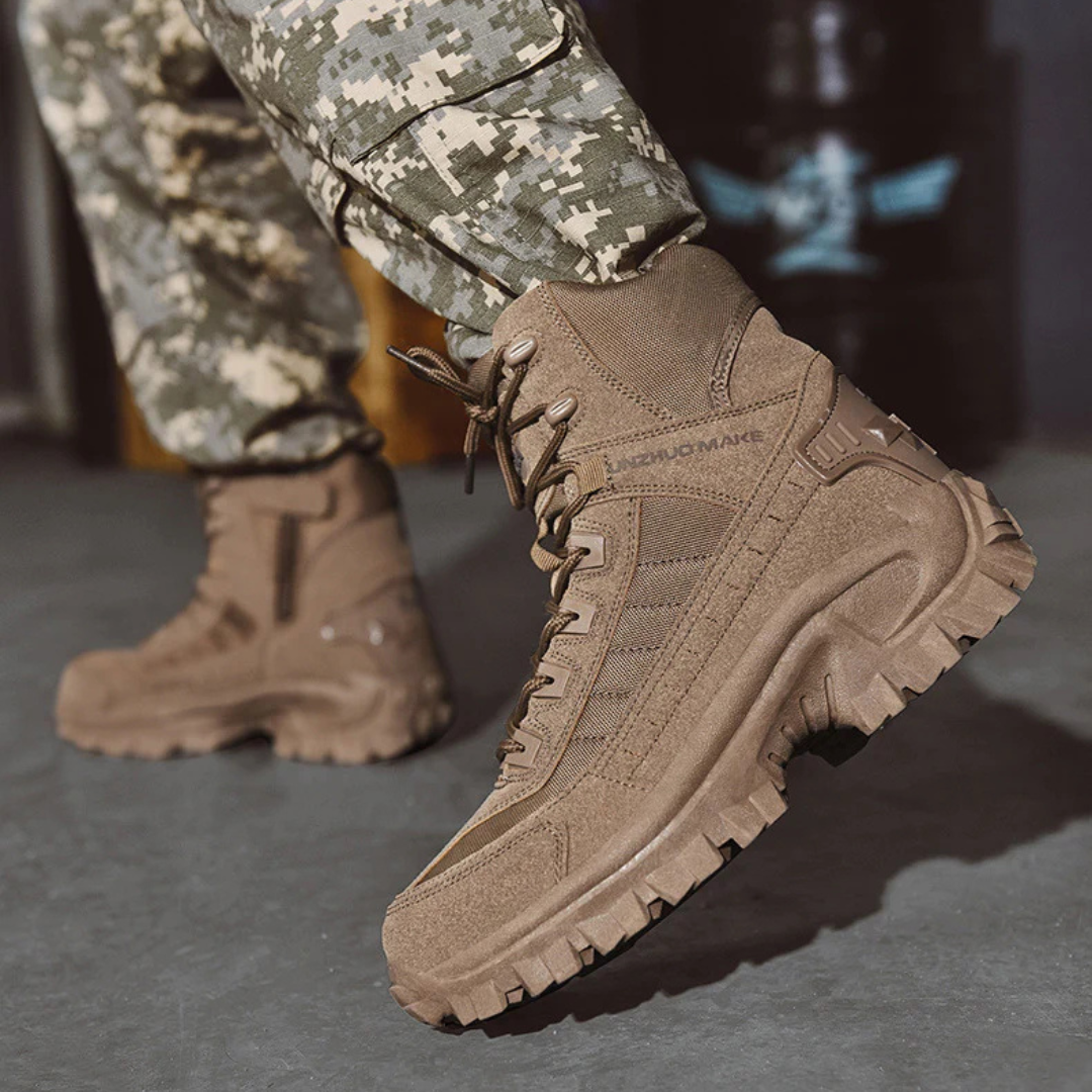 Heren Tactische Winterlaarzen met Antislip Profiel Warme Voering Outdoor Wandelen Werk Stevige Pasvorm | Sansoti