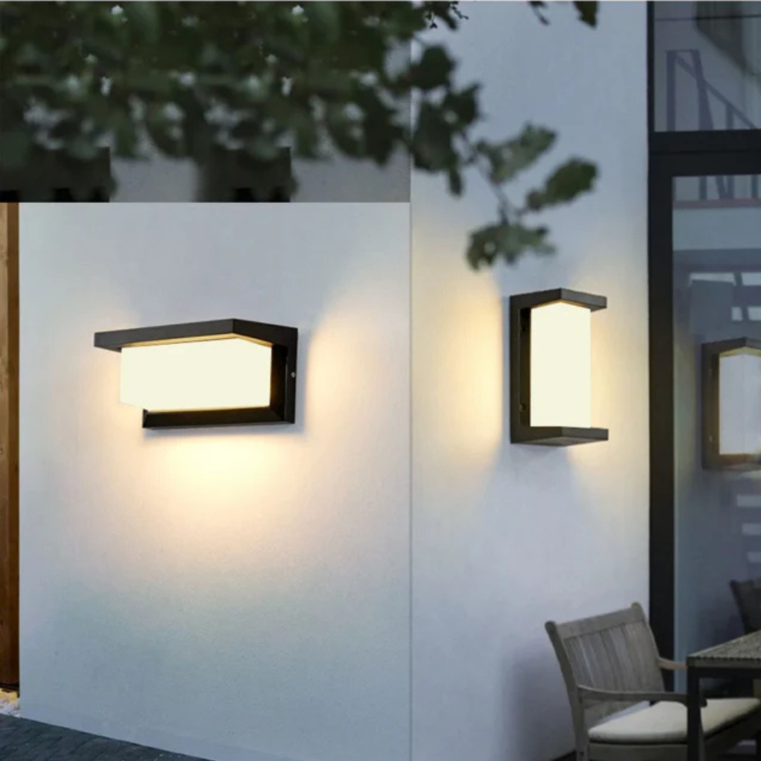 Buitenwandlamp met Bewegingssensor 12,5x26cm Warmwit LED Weerbestendig IP65 Zwart voor Tuin en Terras | Sansoti