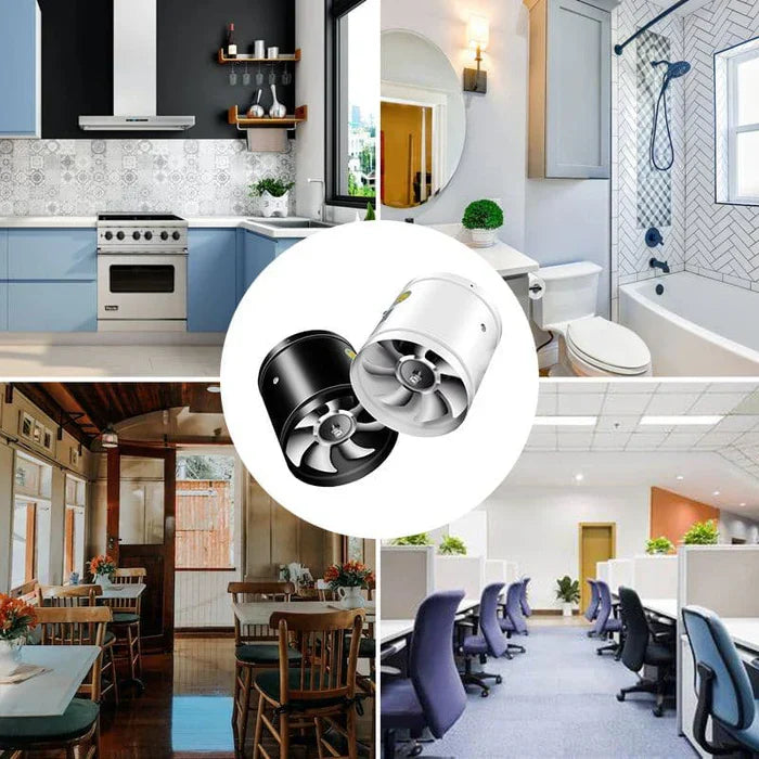 Ventilateur extracteur silencieux pour salle de bain, cuisine et bureau avec renouvellement d'air puissant | Restfield