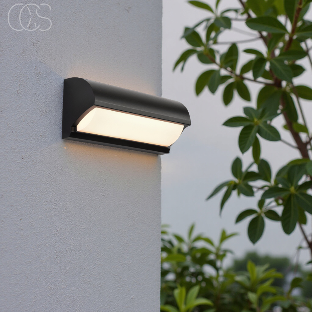 LED Buitenwandlamp Zwart IP65 Waterdicht 20W 960 Lumen Warm Wit 3000K Modern Design Tuinverlichting Gevel | Sansoti
