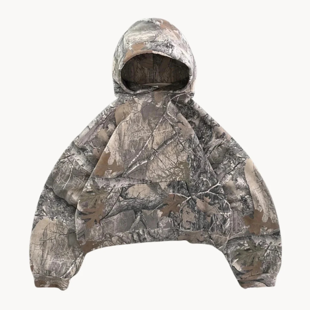 Oversized Hoodie Camouflageprint Unisex Trui Dames Heren Streetwear Sportief Comfortabele Capuchon Casual | Sansoti