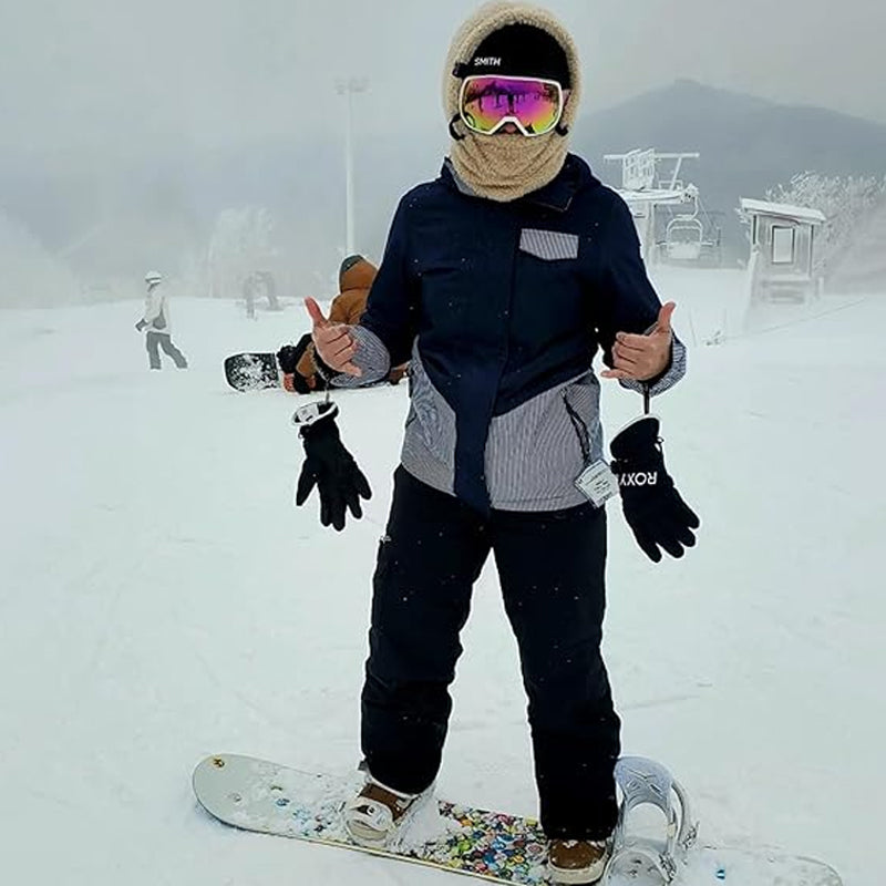 Fleece-Balaclava für den Wintersport mit Nackenschutz, verstellbar, atmungsaktiv, Unisex-Gesichtsmaske für Outdoor-Aktivitäten | Sansoti