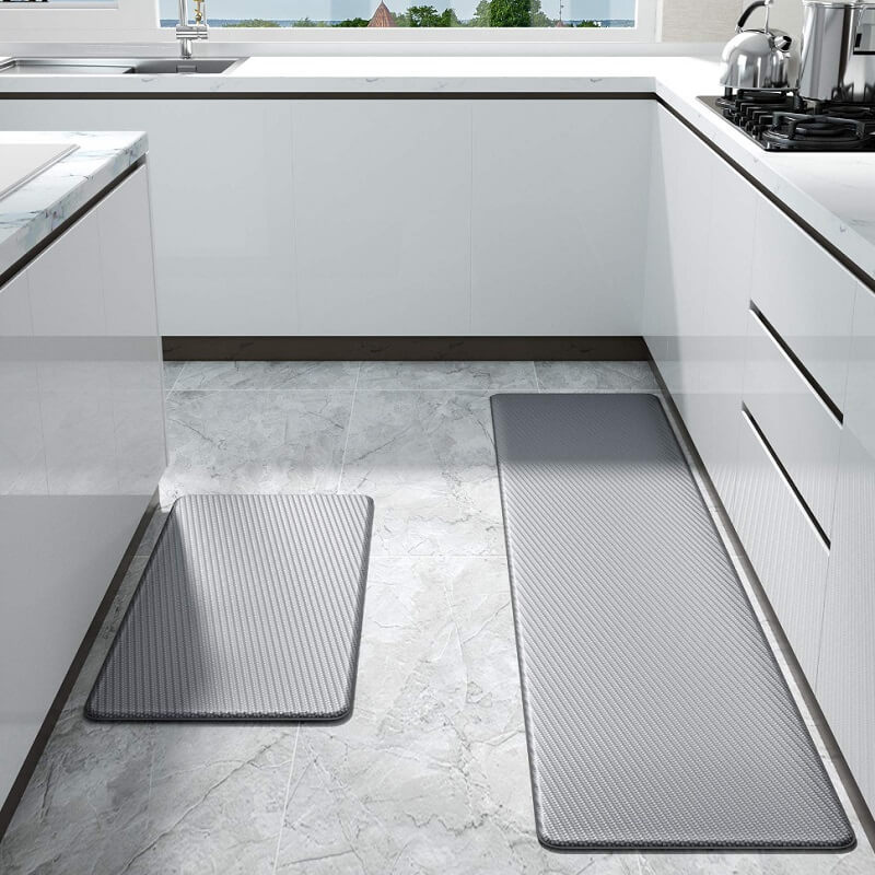Antislip Keukenmat PVC Waterdicht 45x75 tot 180cm Comfort Antifatigue Stamat voor Keuken en Werkplek | Sansoti