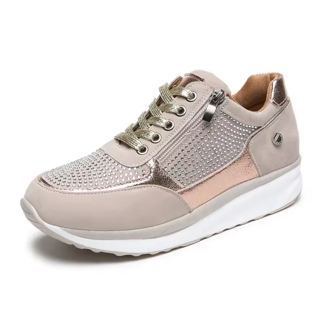 Dames Wandelschoenen met Zijrits Gevoerde Binnenzool Comfortabel Dagelijks Gebruik Stijlvol Design Casual | Sansoti