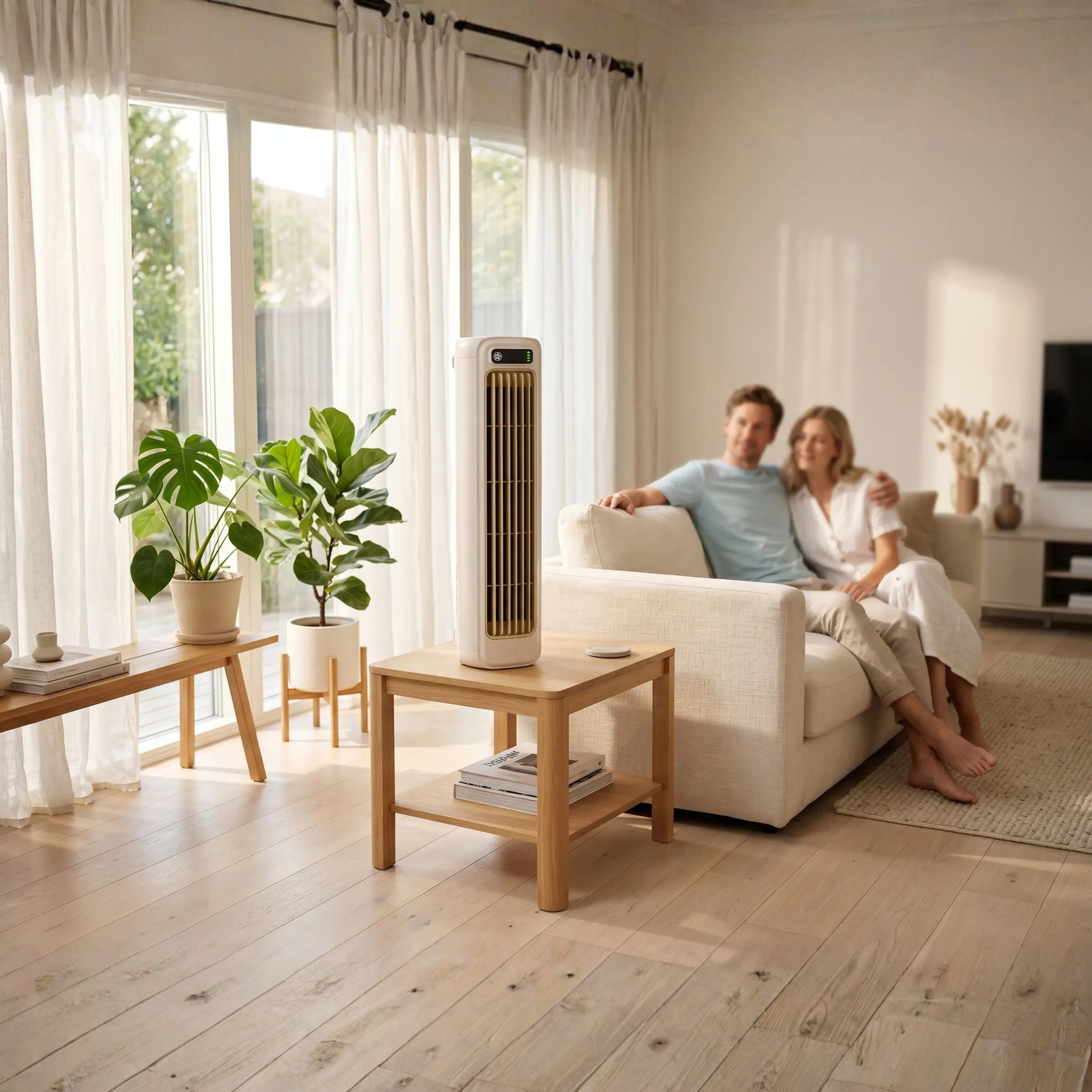 Draagbare Draadloze Ventilator met 12 Uur Koeltijd – Oplaadbaar en Stil | Sansoti