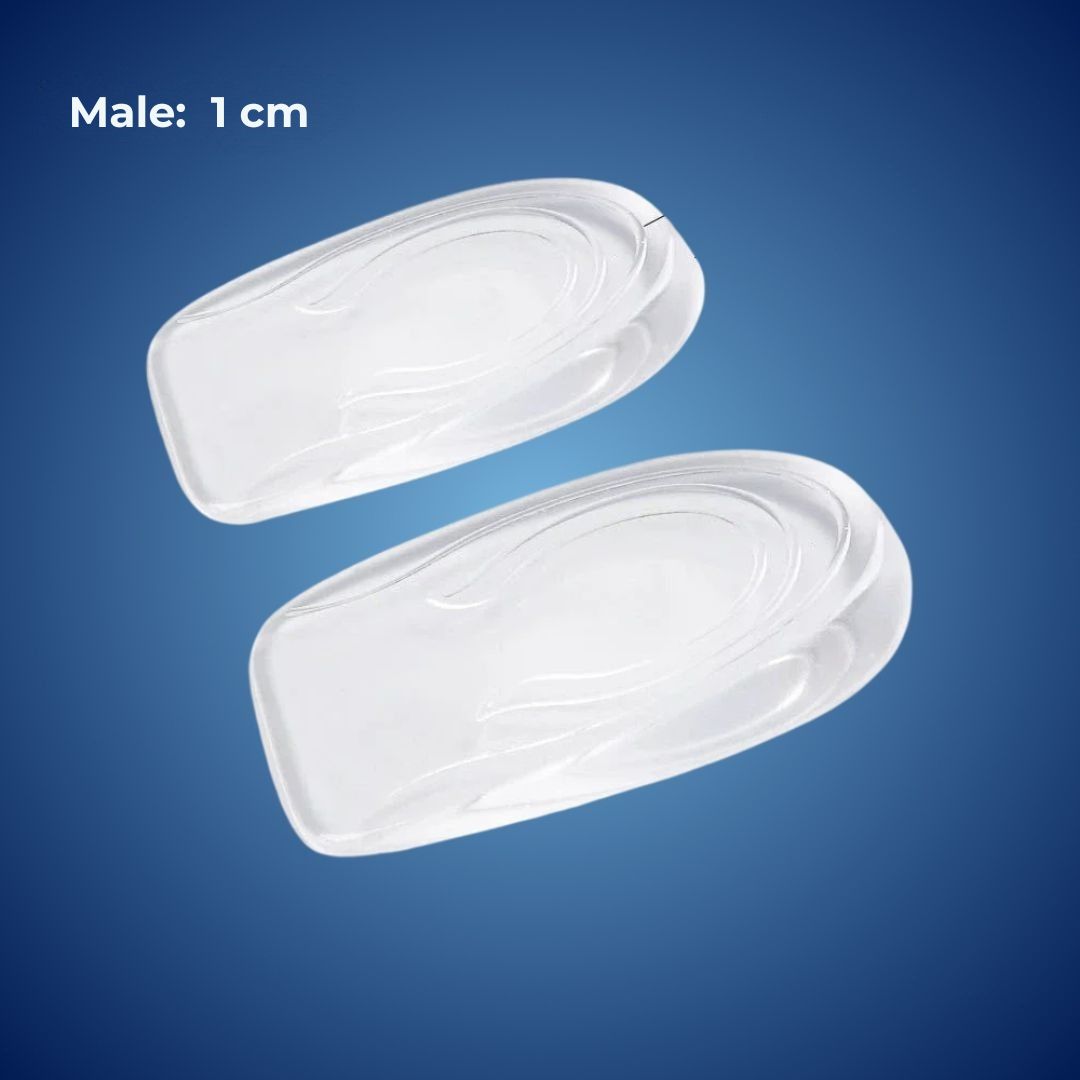 Silicone Gel Heel Cushions for Height Increase and Pain Relief – Anatomical Comfort | Sansoti