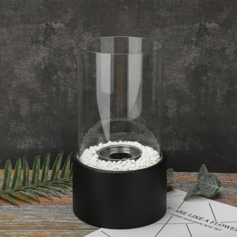 Olielamp met Veilige Vlam Zwart 27×16 cm – Klassiek Design Sfeervolle Avonden Tuinverlichting Terras | Sansoti