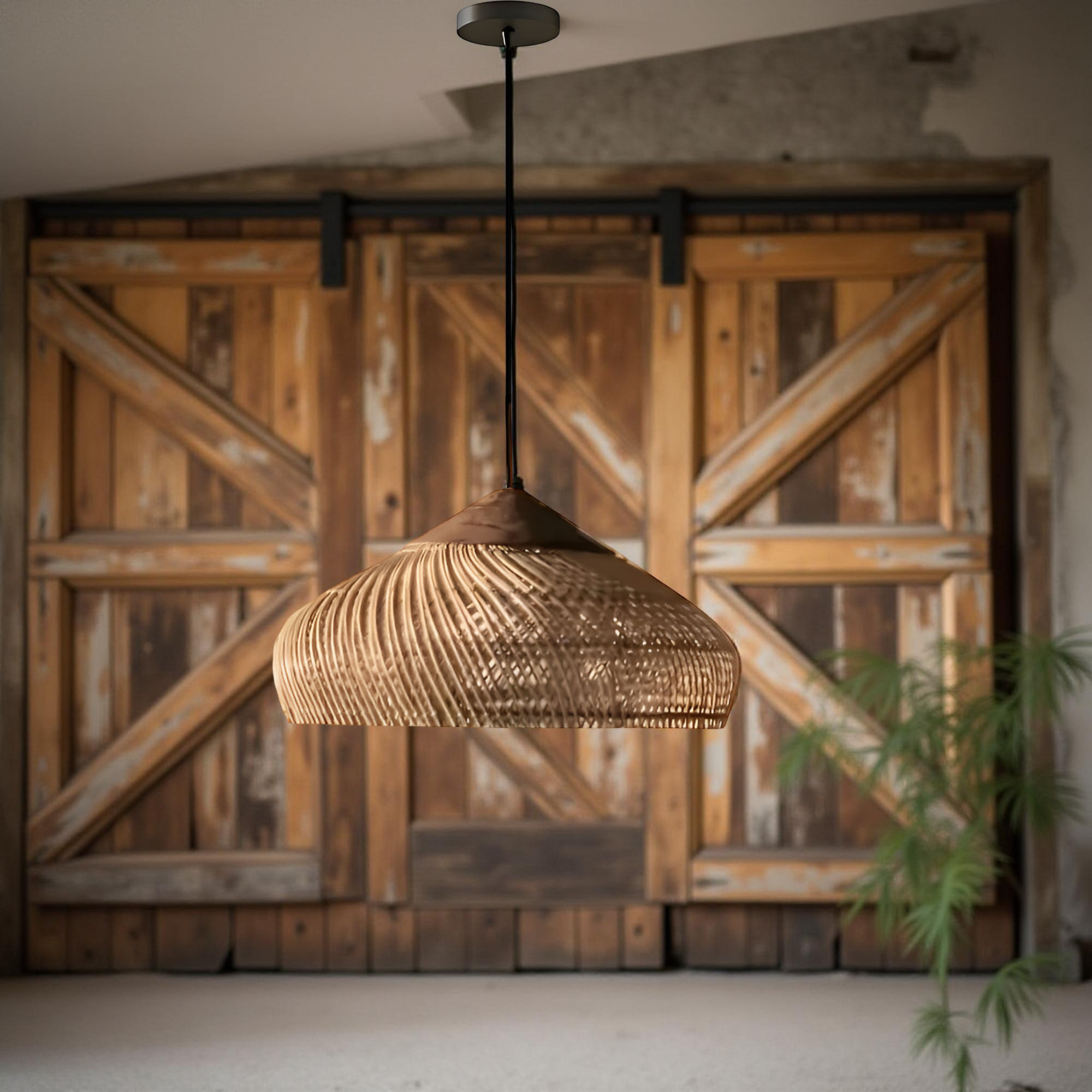Hanglamp Rattan Bamboe Handgevlochten Bohemian Retro E27 Ø40 Ø60 Eetkamer | Sansoti