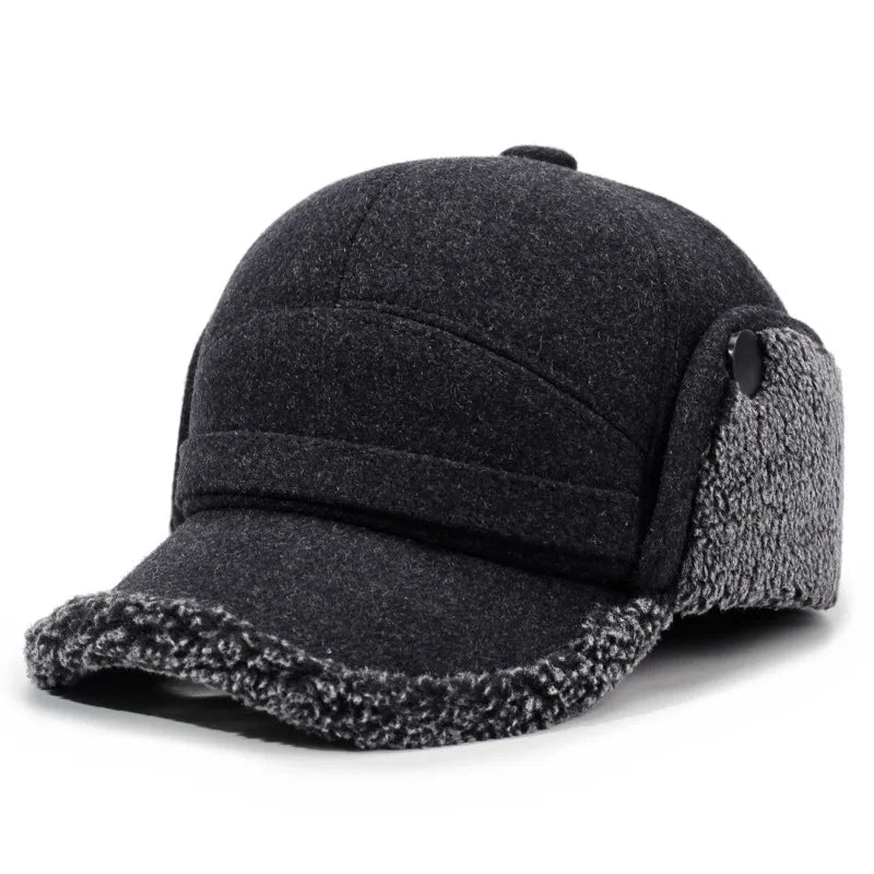 Warm Winter Hat with Fleece Ear Flaps and Adjustable Neck Protection for Outdoor Walking, Skiing, and Cycling | Sansoti