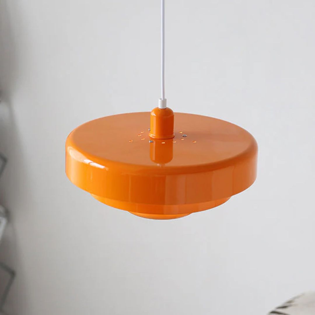 Hängeleuchte Metall Geschichtet Ø35cm Orange E27 Esstisch Wohnzimmer Retro Design Beleuchtung Industriell Modern | Restfield