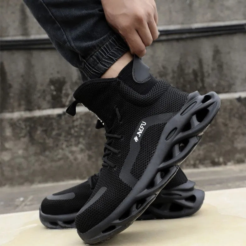 Chaussures de sécurité orthopédiques, embout en acier, semelle intermédiaire en Kevlar, travail, construction, industrie, légères, antidérapantes | Sansoti