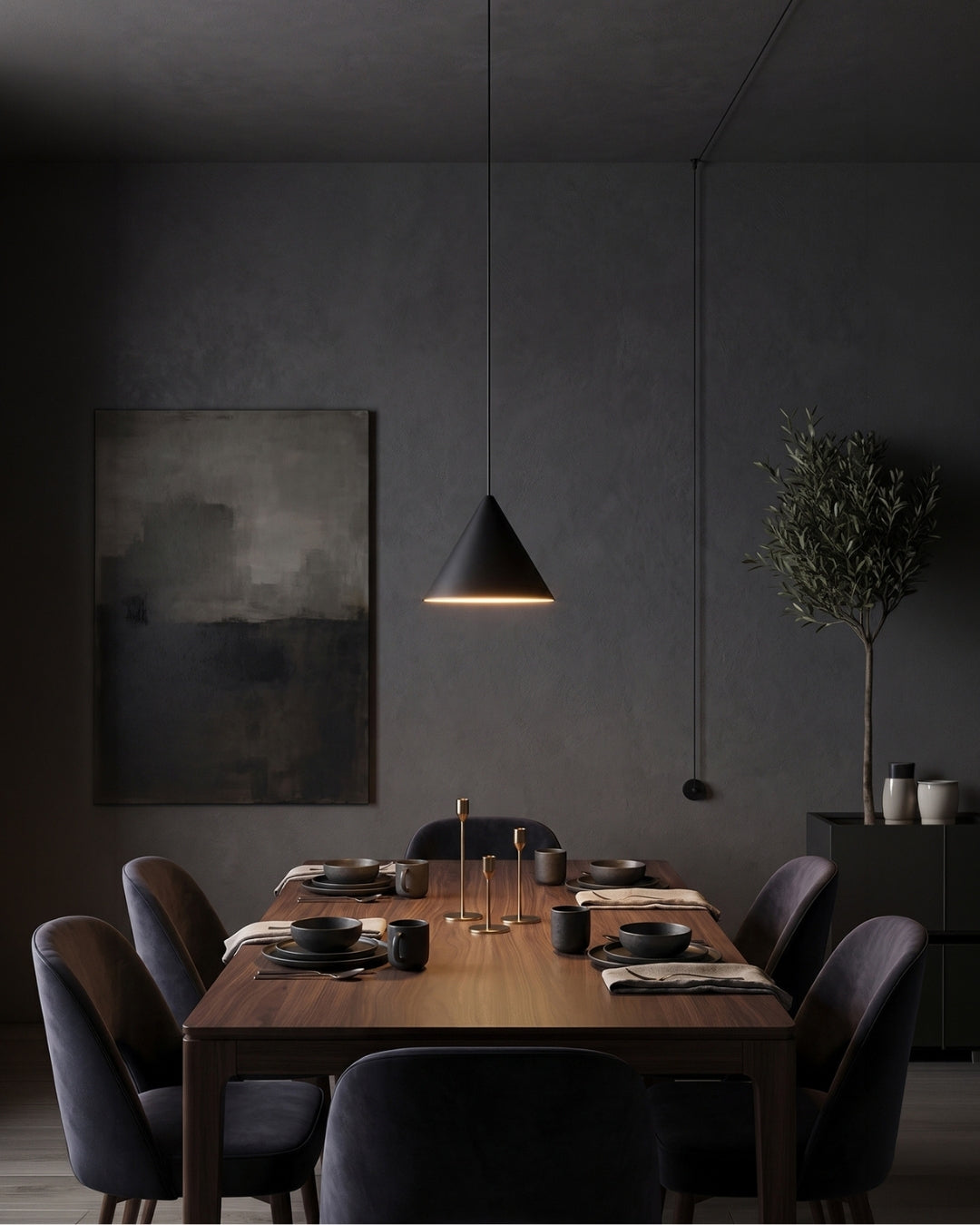 Stella hanglamp – aluminium geometrisch design met verstelbare kabellengte en LED-verlichting | Sansoti
