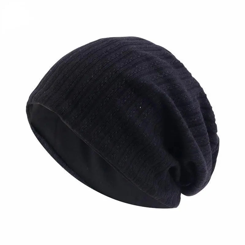 Bonnet en maille à motif de blé – Bonnet d'hiver chaud unisexe à double épaisseur en coton et polyester – Hiver automne | Sansoti