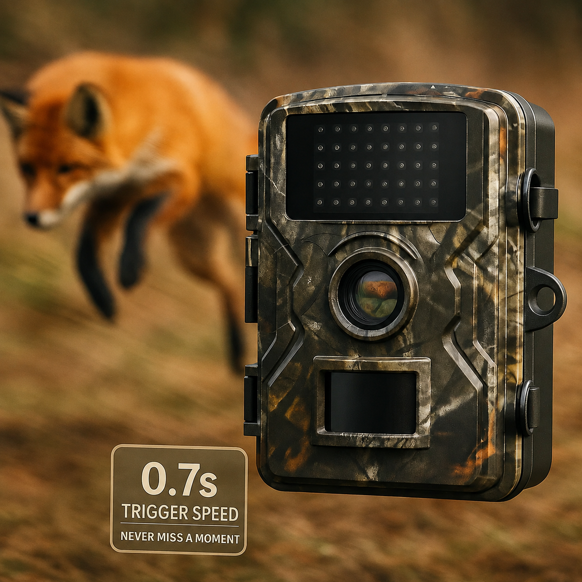 Wildkamera mit Nachtsicht 16 MP 1080P Bewegungserkennung 10 m Reichweite Außenüberwachung Wildtier-Monitoring | Sansoti