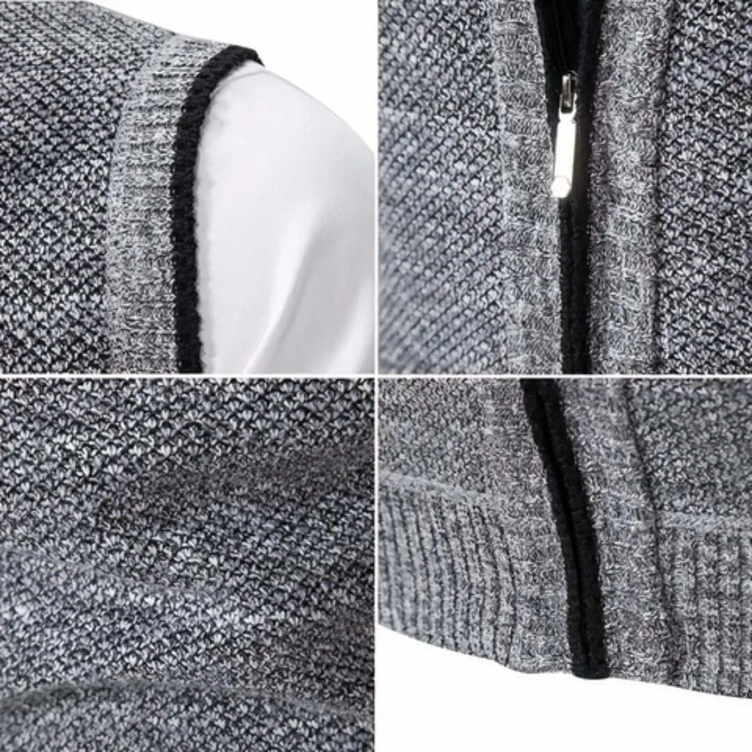 Gilet isolant sans manches pour homme avec fermeture éclair, chaud pour l'hiver, l'automne et le printemps, superposition, décontracté et outdoor | Sansoti