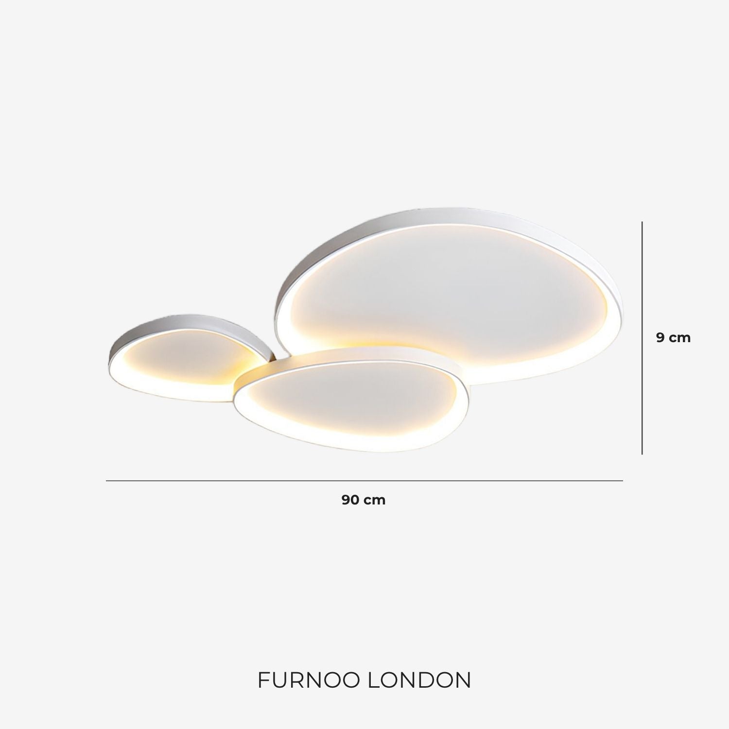 Pinnacle LED Plafondlamp – Minimalistische Moderne Plafondverlichting met Subtiele Verfijning | Sansoti