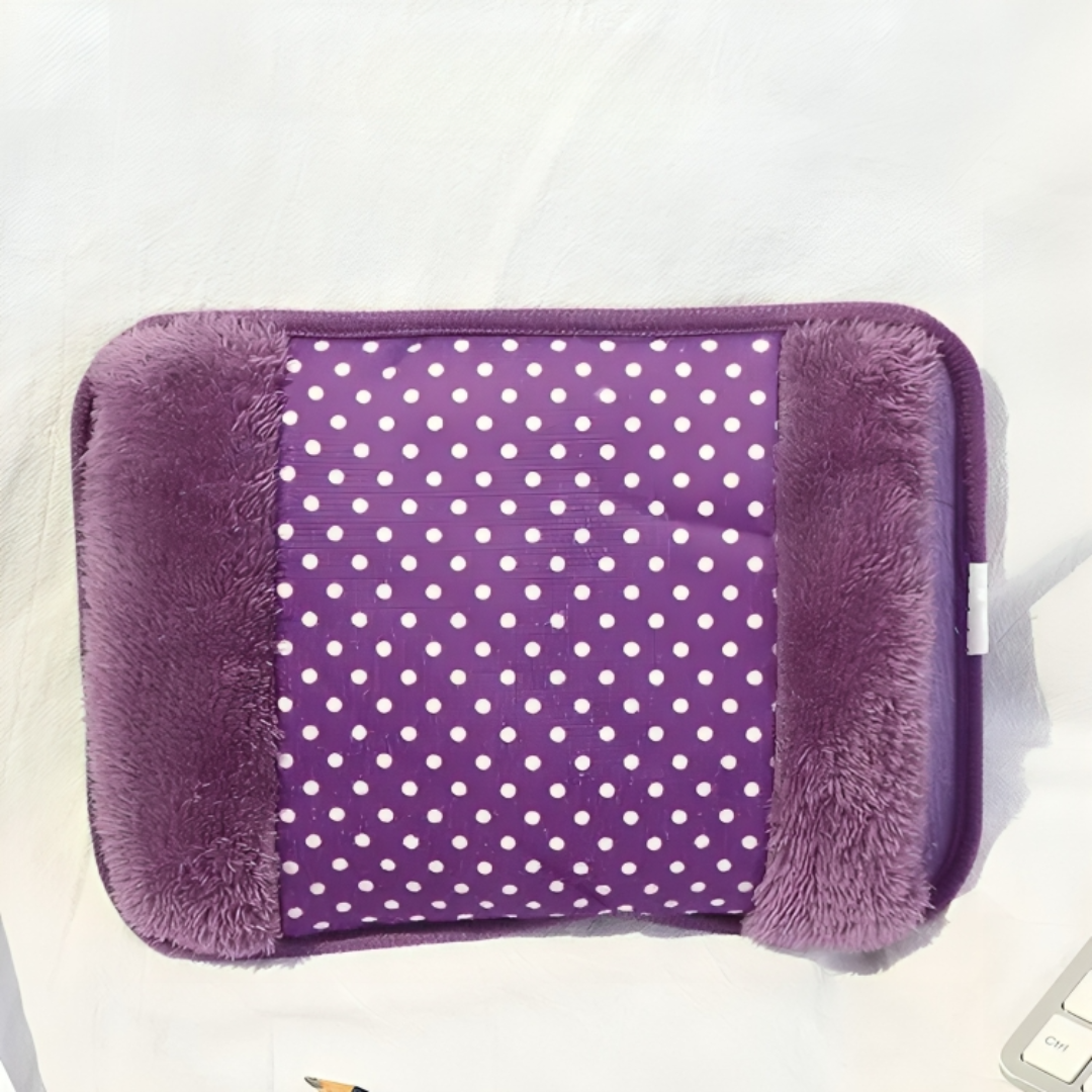 Electric Heating Pad with Hand Warmer Function Plush Heat Pad Gray Lilac 450W EU Plug Comfort | Sansoti