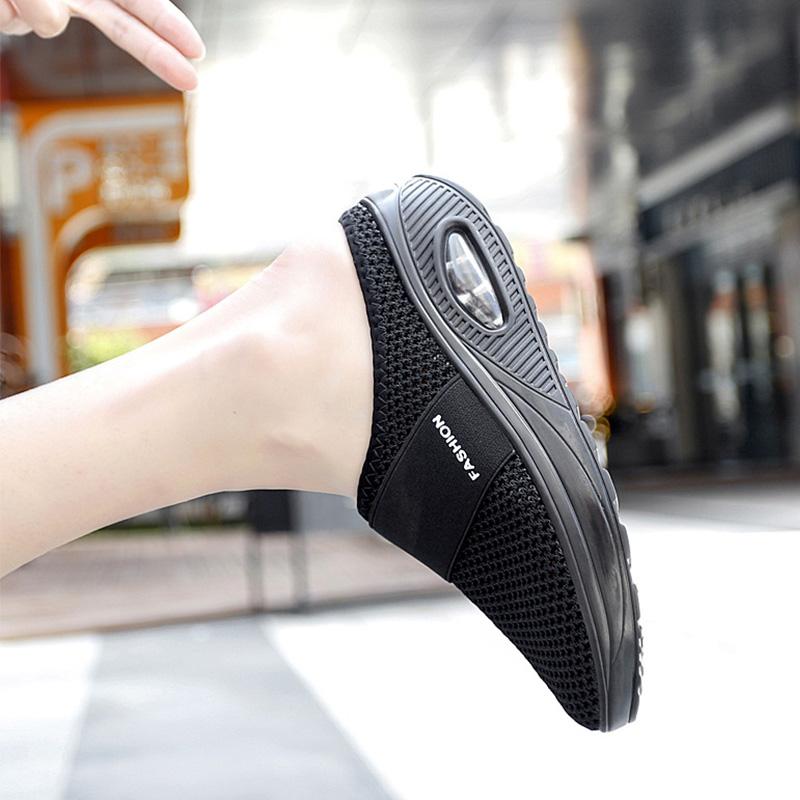 Orthopedische Pantoffels met Luchtkussen Ergonomische Instapschoenen Diabetesvoeten Ademend Mesh Extra Zacht Voetondersteuning Antislip Zool Dames Heren Indoor Outdoor Comfortschoenen | Sansoti