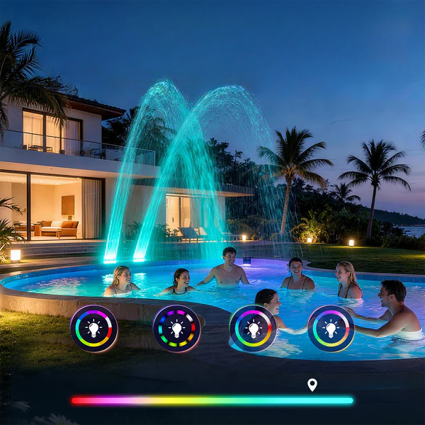 Zwembad Solar Fontein met RGB LED Verlichting voor Opblaasbaar Zwembad | Sansoti