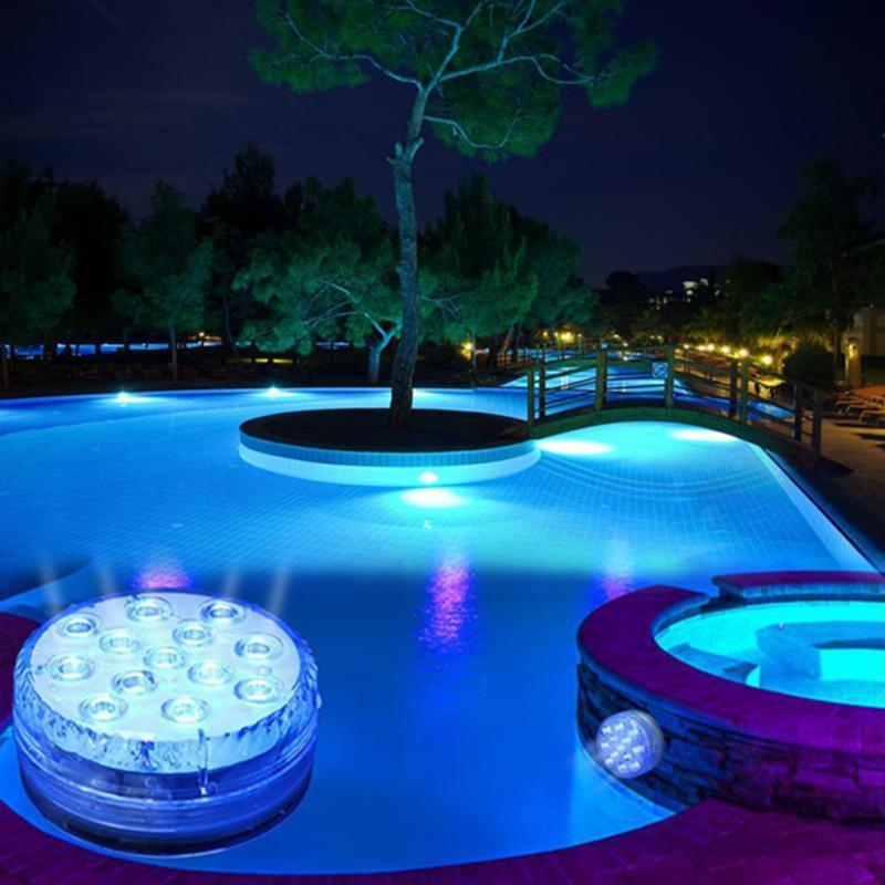 Onderwaterlamp RGB op afstandsbediening met zuignap 13 LED voor zwembad jacuzzi aquarium spa waterproof verlichting | Sansoti