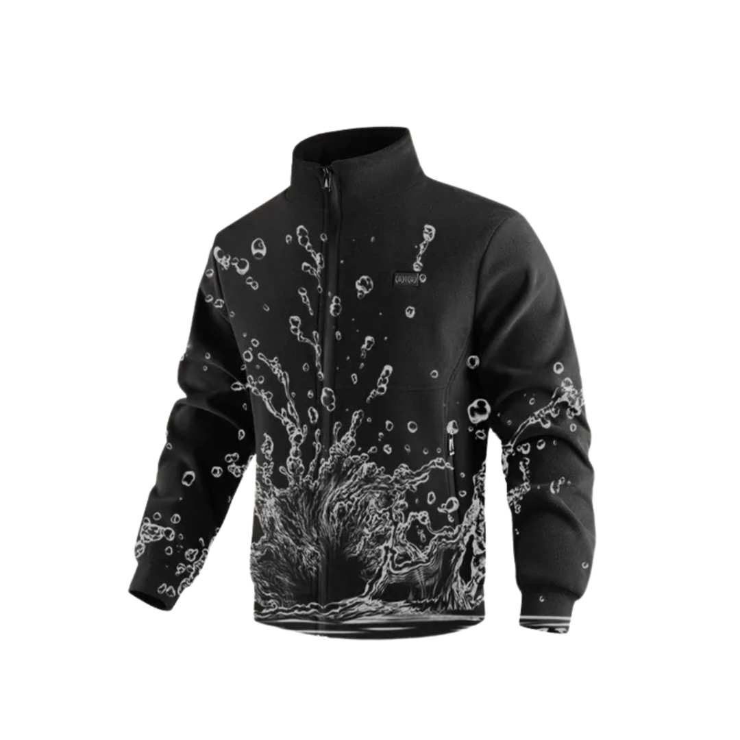 Heated Winter Jacket with 8 Heating Zones Fleece Lining Women Men Outdoor Waterproof Thermal Insulating | Sansoti
