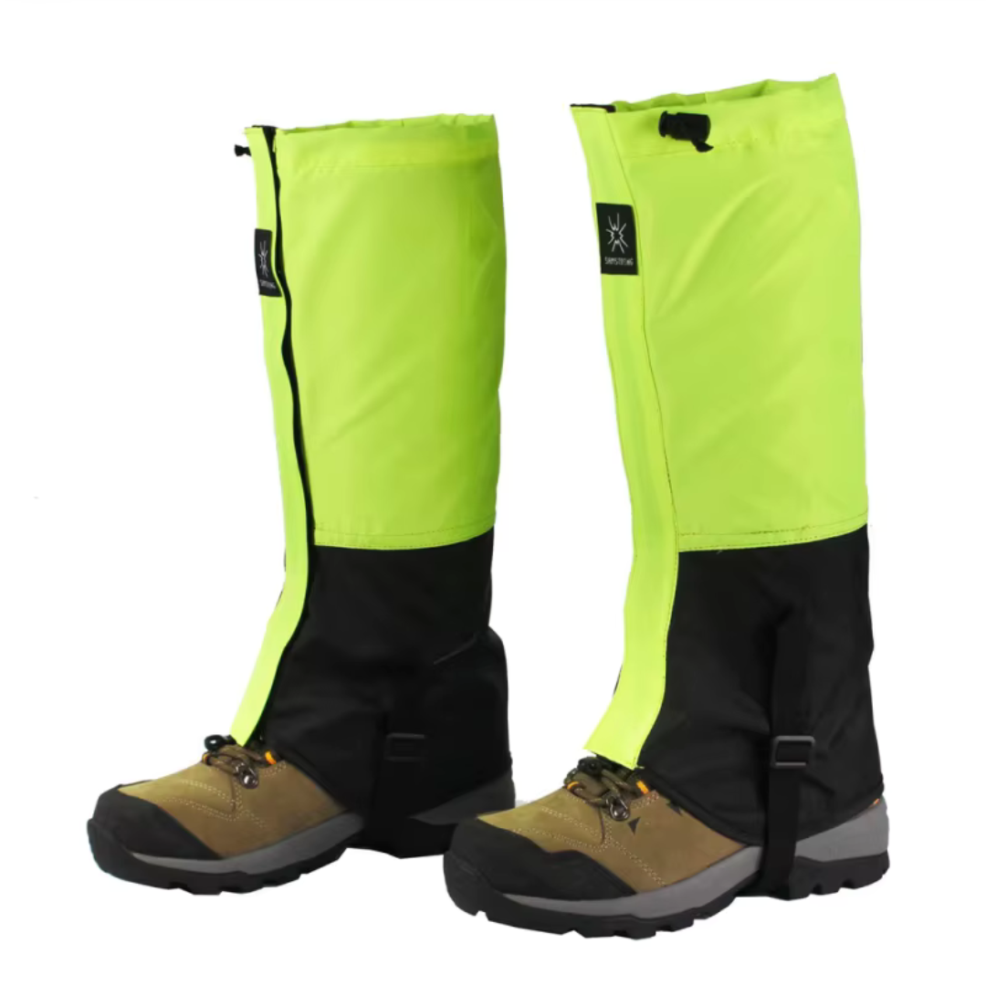 Waterdichte Beenkappen Trekking 40cm Hoog Verstelbaar Zwart Groen Blauw Geel Winterwandelen Ski Sneeuw | Sansoti