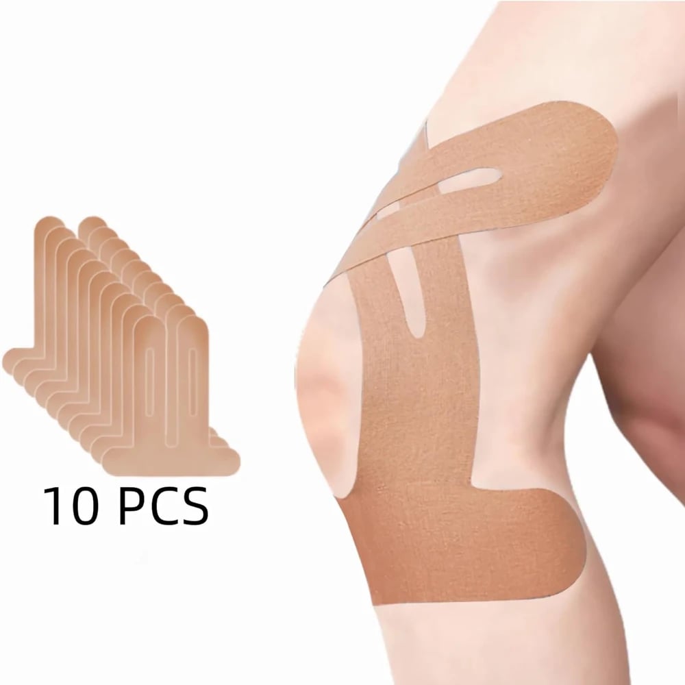 Kinesio tape préformé pour le genou, élastique et respirant, soutien sportif, liberté de mouvement et stabilité | Sansoti