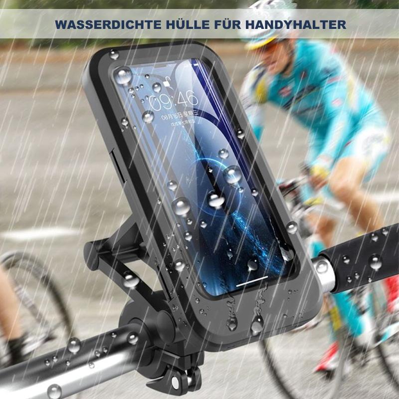 Waterdichte Telefoonhouder voor Fiets met 15W Draadloze Powerbank Zwart | Sansoti