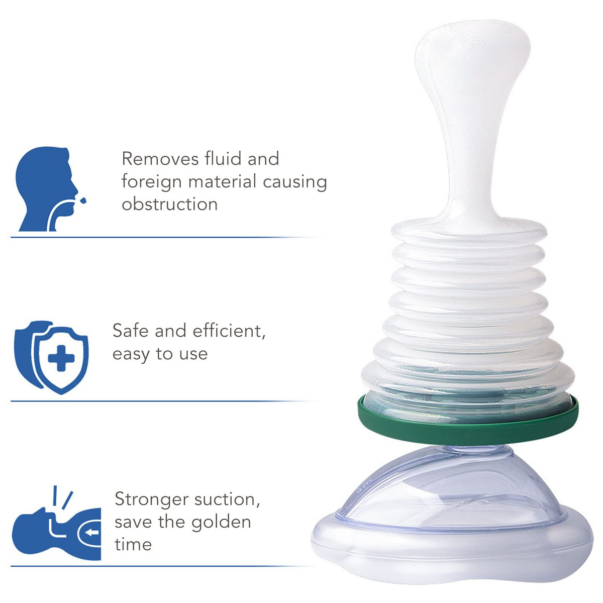 Portable Airway Clearer Reusable Emergency Aid for Adults and Children Travel Safety | Sansoti
