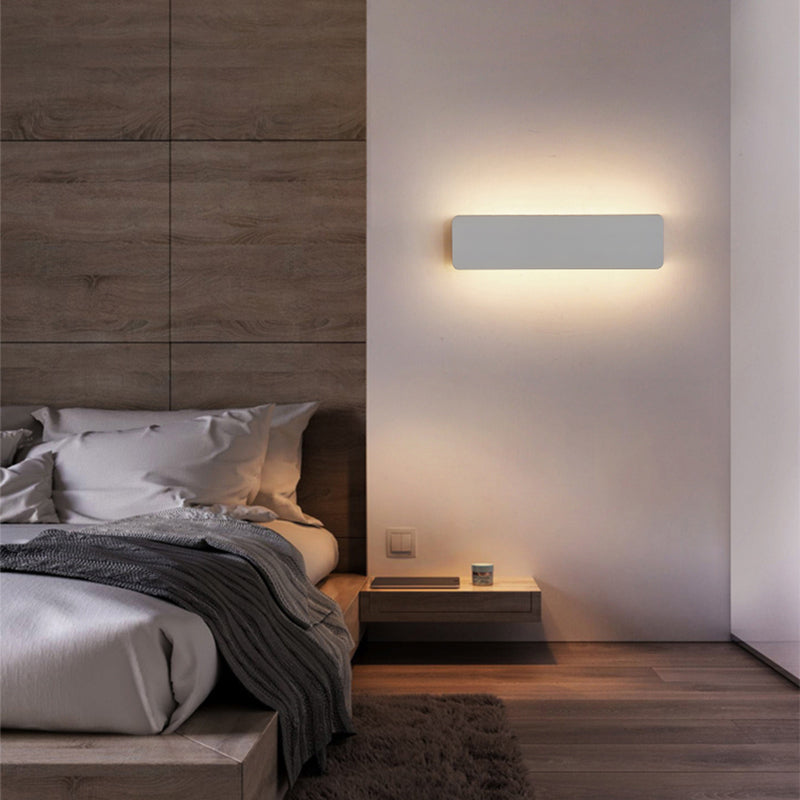 Adjustable LED Wall Light Metal White Indoor Modern Design for Living Room Dining Room Hallway Lighting Fixture | Sansoti