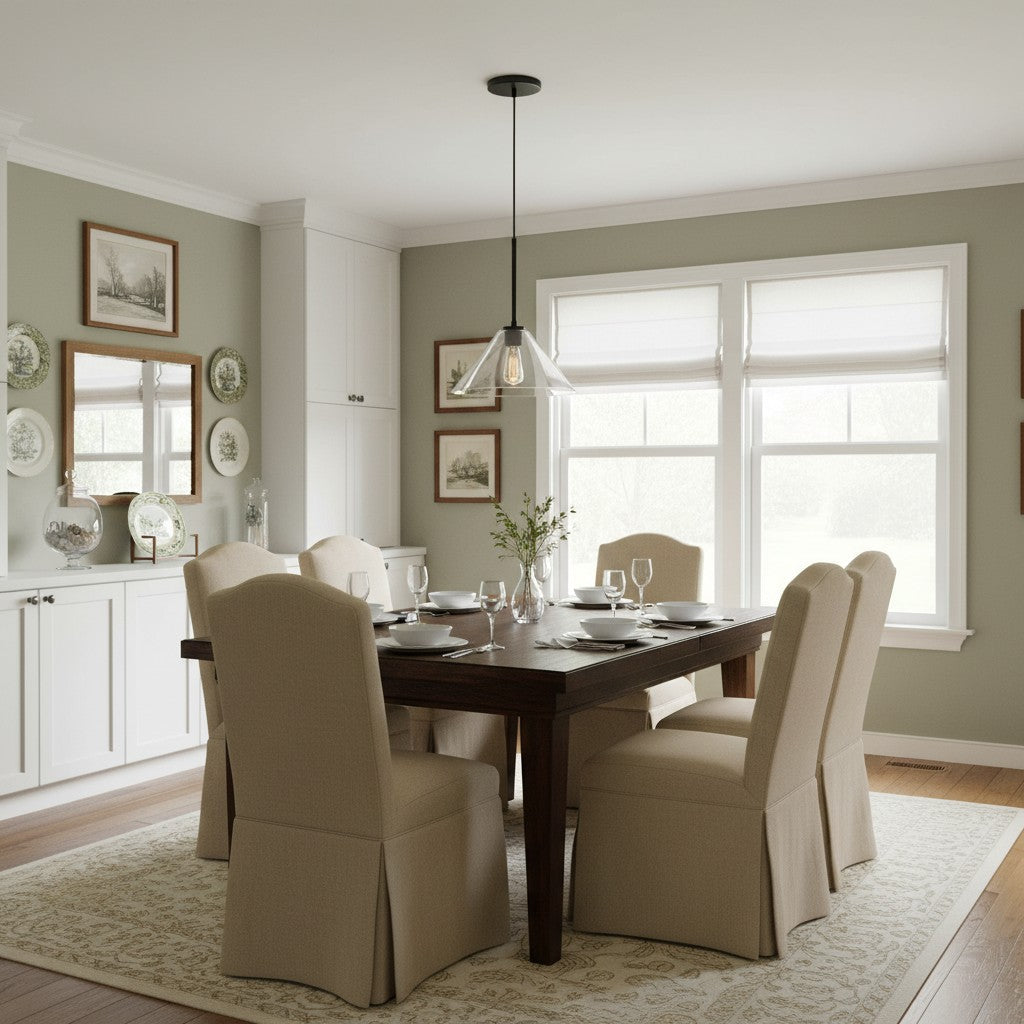 Glas-Hängeleuchte Kegel Metallfassung E27 Transparentes Milchglas Küchenbeleuchtung Esszimmer Wohnbereich | Sansoti