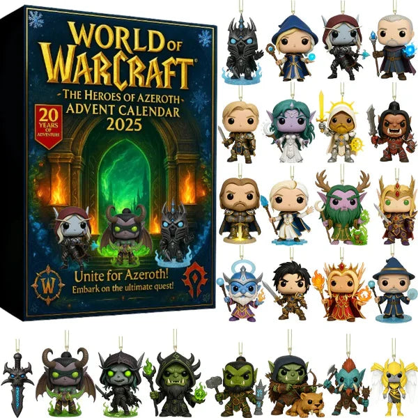 Adventskalender mit 24 Überraschungen im Fantasy-Spiel-Thema, Sammlerobjekte, Spielfiguren, Geschenk für Kinder | Sansoti
