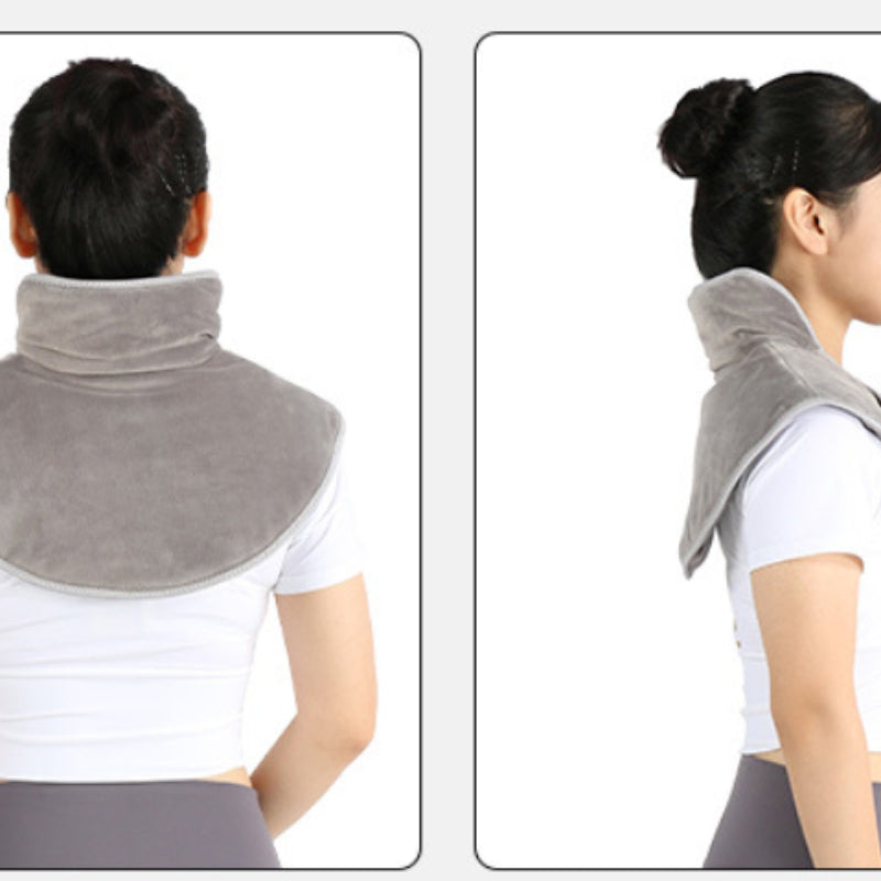 Verwarmende Nek- en Schouderwrap van Zachte Nertsvezel met Koolstofvezel Verwarmingselement – Draagbaar Warmtekussen voor Thuisgebruik | Sansoti