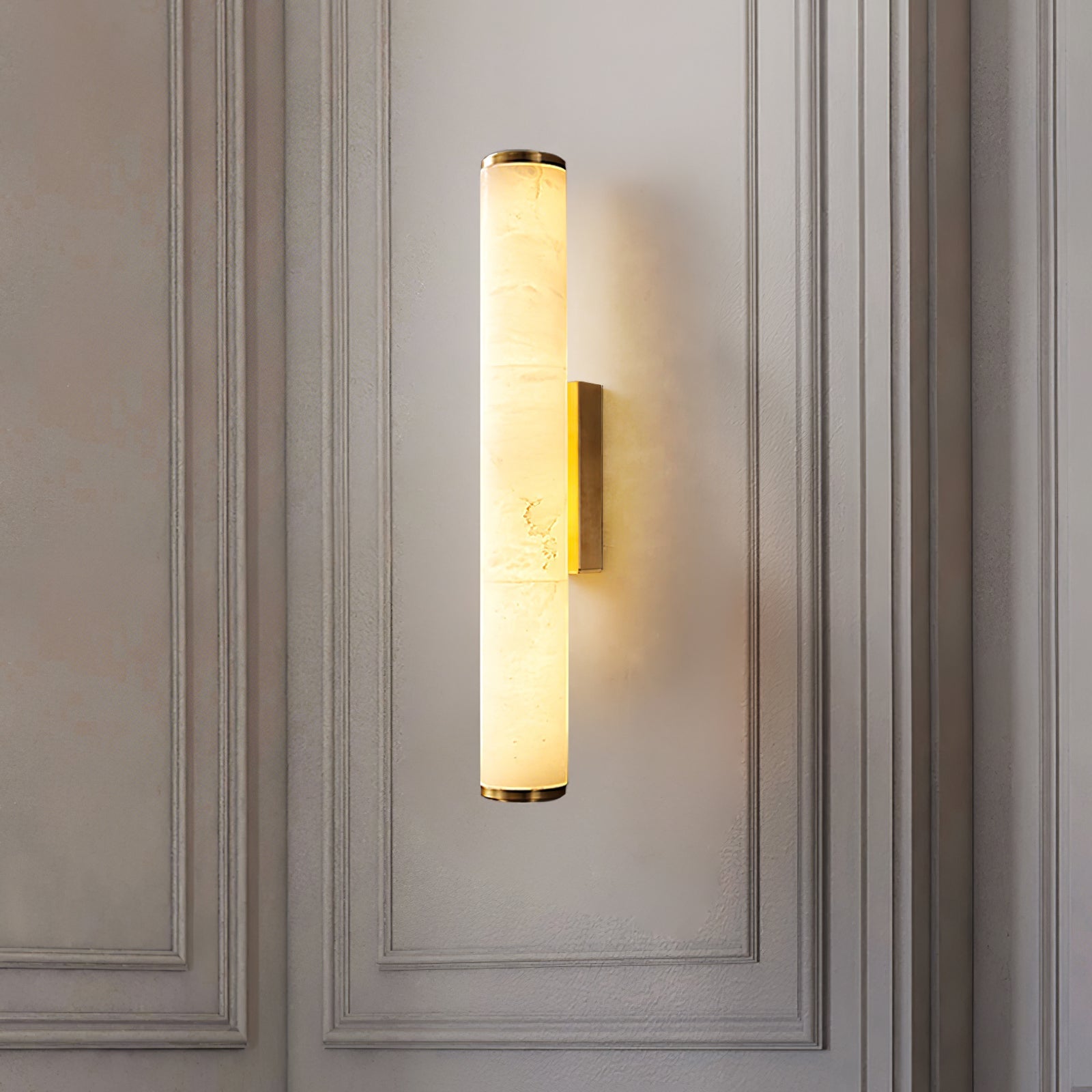 Wandlamp Marmerlook Koper LED 1 Licht Minimalistisch Modern Design