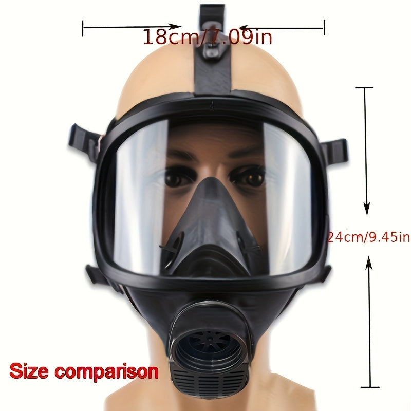Volgelaatsgasmasker met 40mm Actief Koolfilter voor Optimale Bescherming tegen Chemische Stoffen en Stof | Sansoti