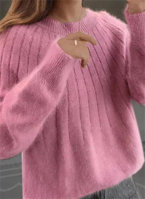 Gestrickter Kaschmirpullover für Damen, weicher Winterpullover, elegante Damenbekleidung, warme Knitwear, bequemer Pullover | Sansoti