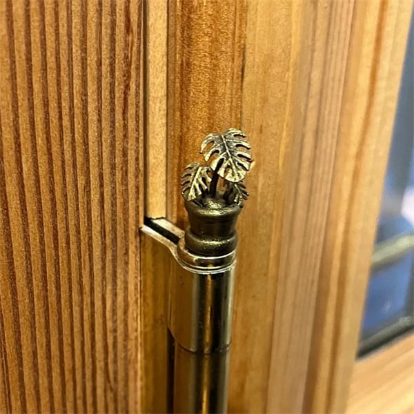 Dekorative Scharnierköpfe mit Vintage-Charme – Magnetisch – Einfache Installation – Bronze-Finish – Türscharnier-Dekoration | Sansoti