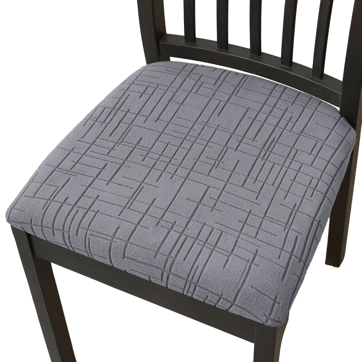 Elastischer Stuhlbezug mit weichem Stretch für Esszimmerstühle in modernen Farben, beige, grau, abnehmbar und waschbar | Sansoti