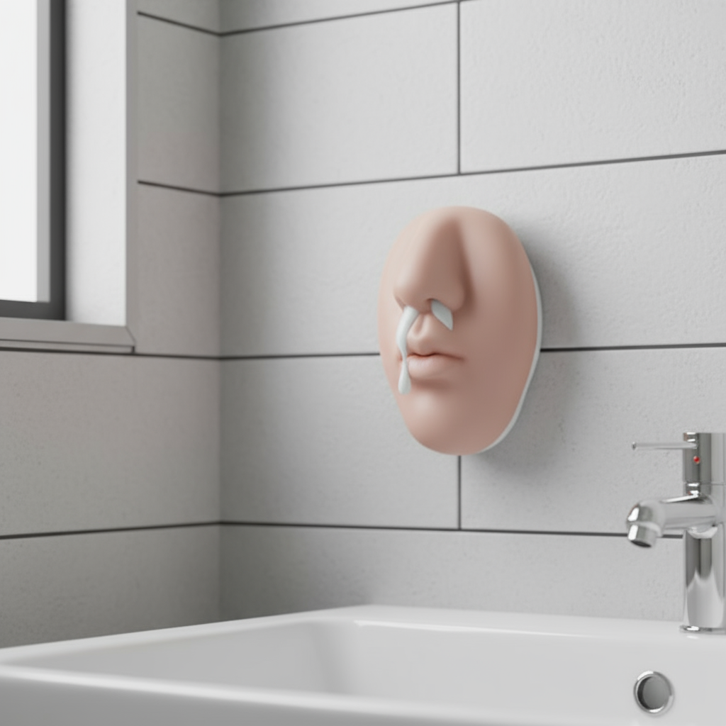 Humoristische Neuszeeppomp — Wandmontage Zeepverdeler met Realistisch Neusontwerp voor Grappige Sfeer | Sansoti