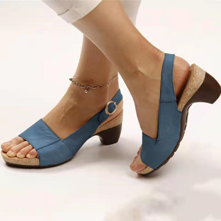 Dames Peep Toe Sandalen met Hak – Comfortabel & Stijlvol voor Elke Gelegenheid | Sansoti